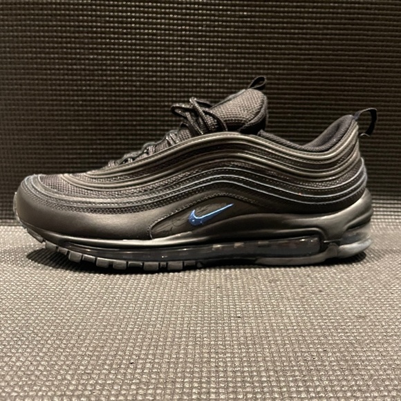 Nike Air Max 97 Black with Dark Marina Blue Size 11 - Picture 4 of 10